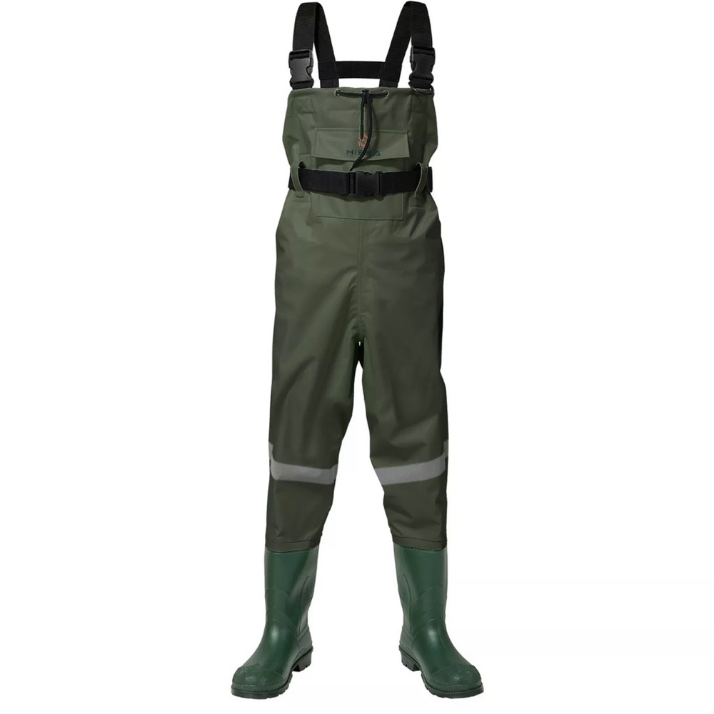HISEA Nylon PVC Kids Chest Bootfoot Waders